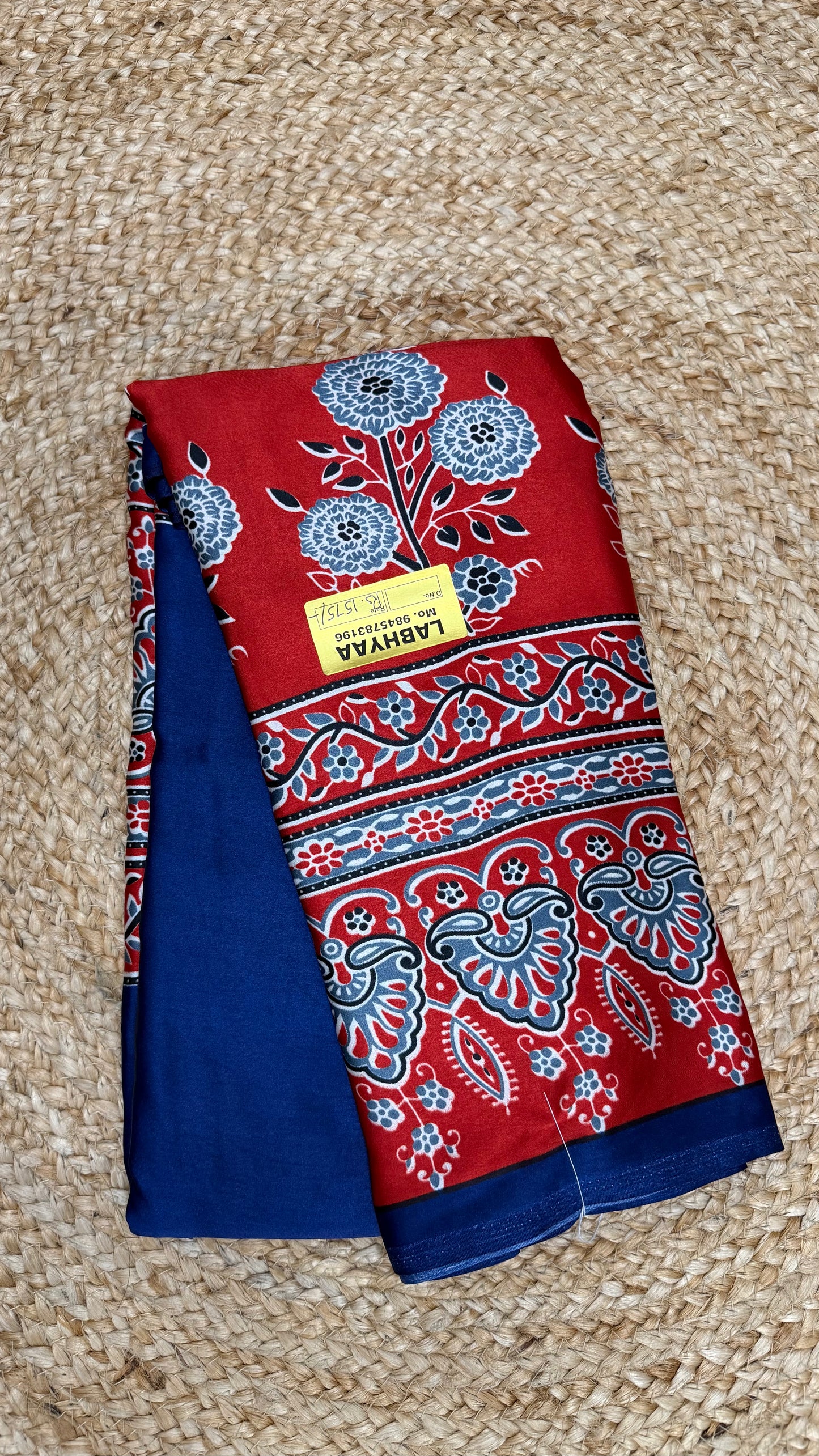ROYAL BLUE MODAL SILK SAREE.