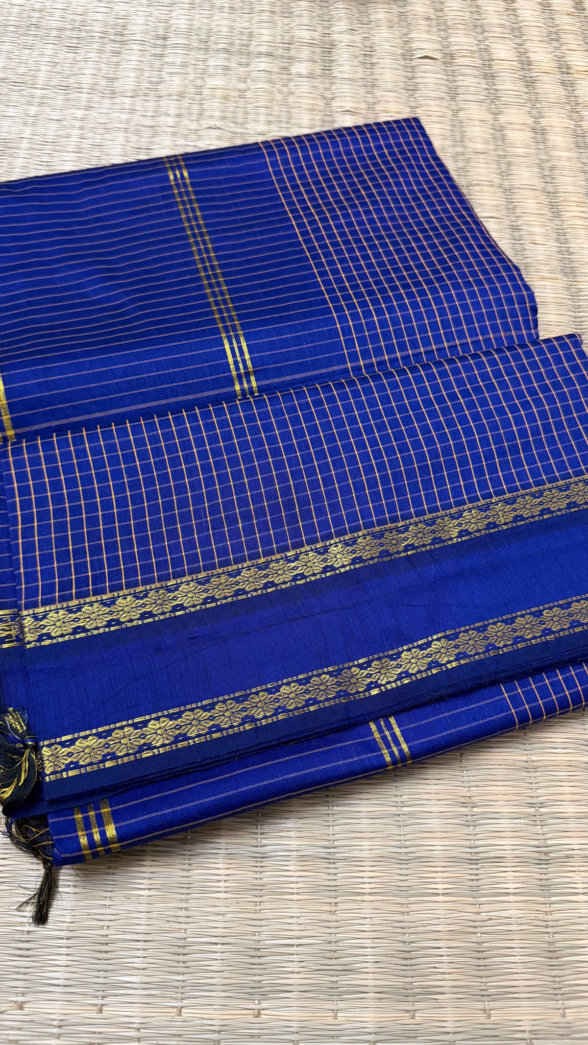 Royal Blue Aarani Cotton.
