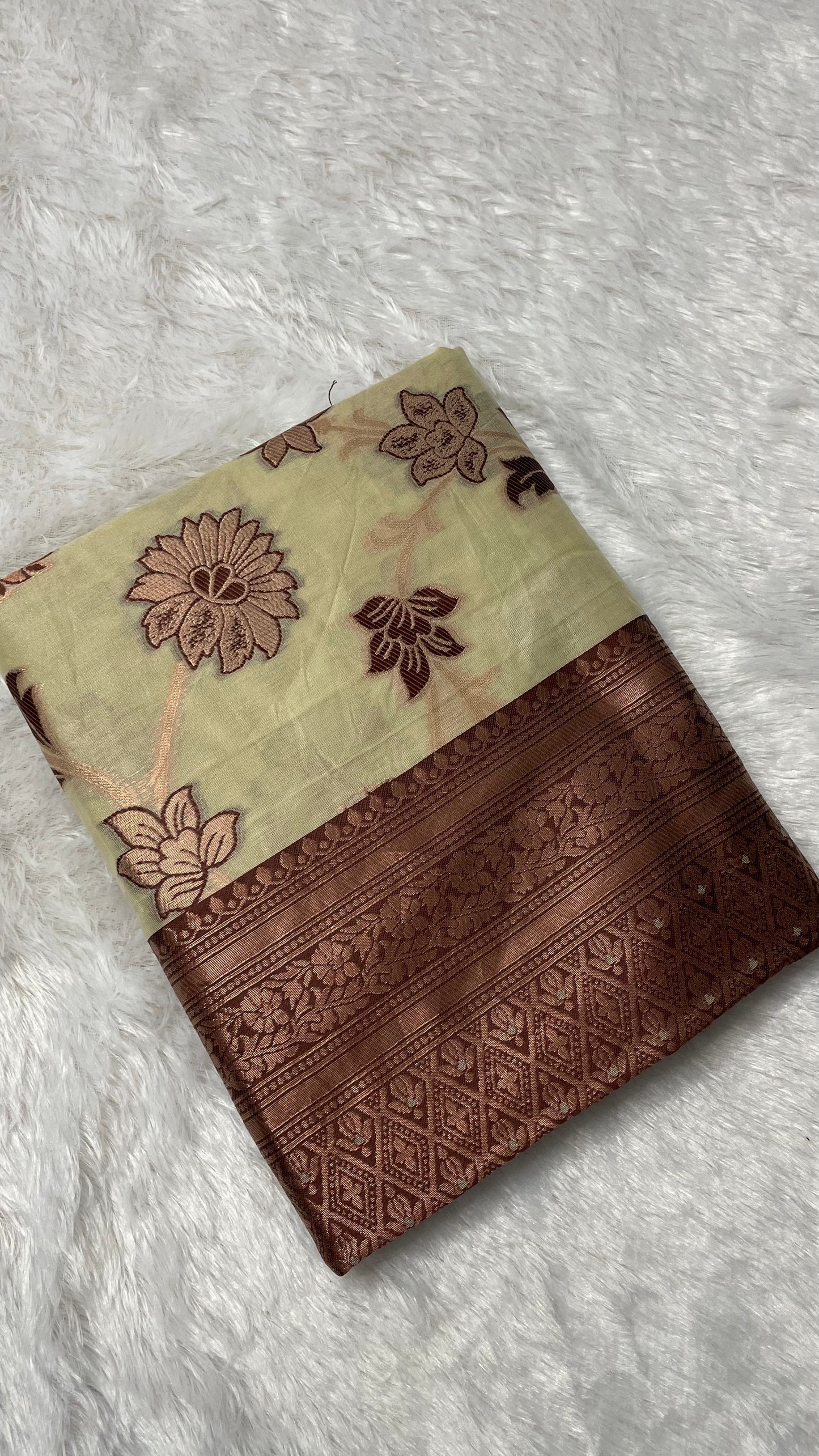 BROWN SILK SAREE