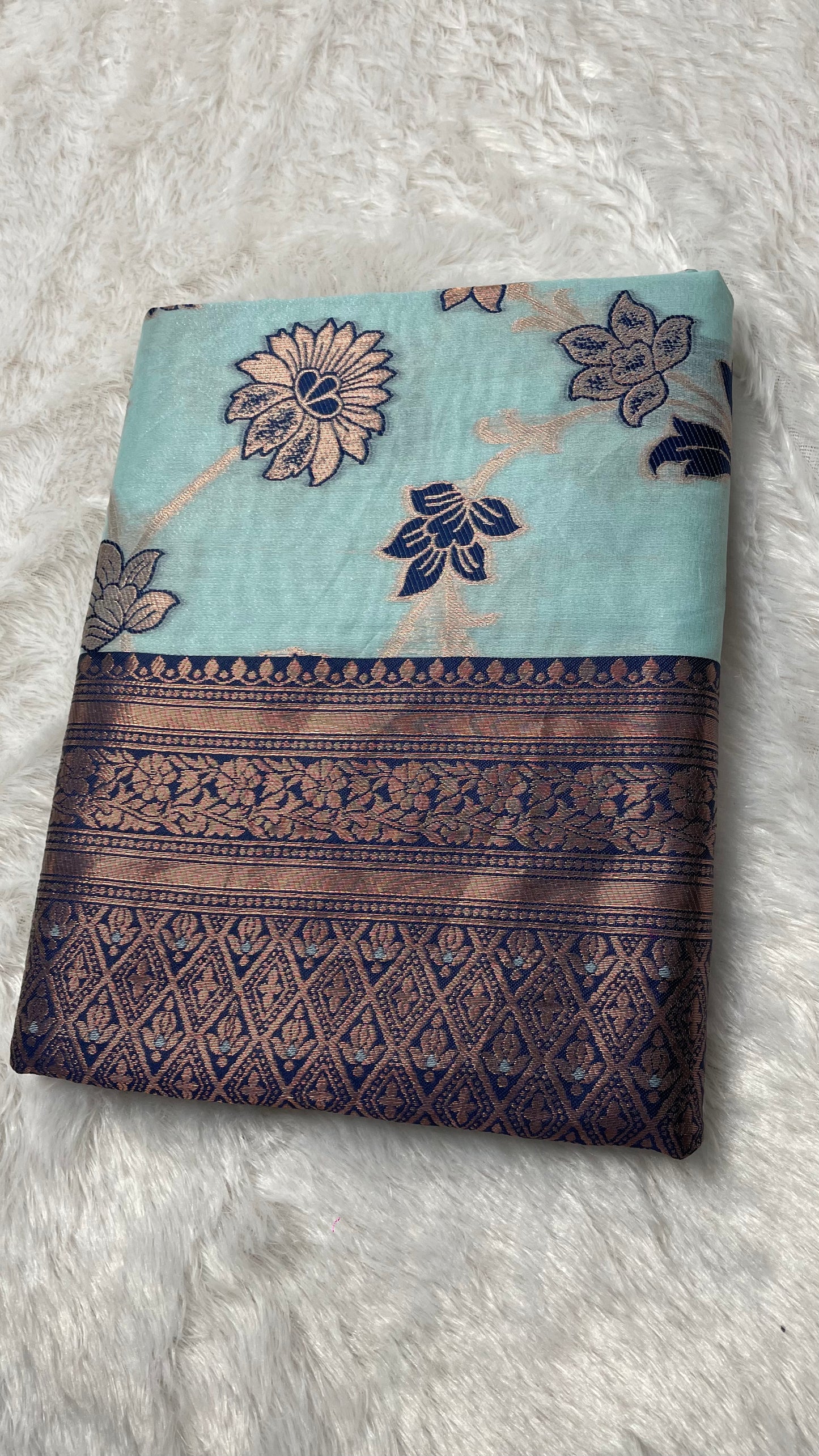 SKY BLUE KIA SILK SAREE