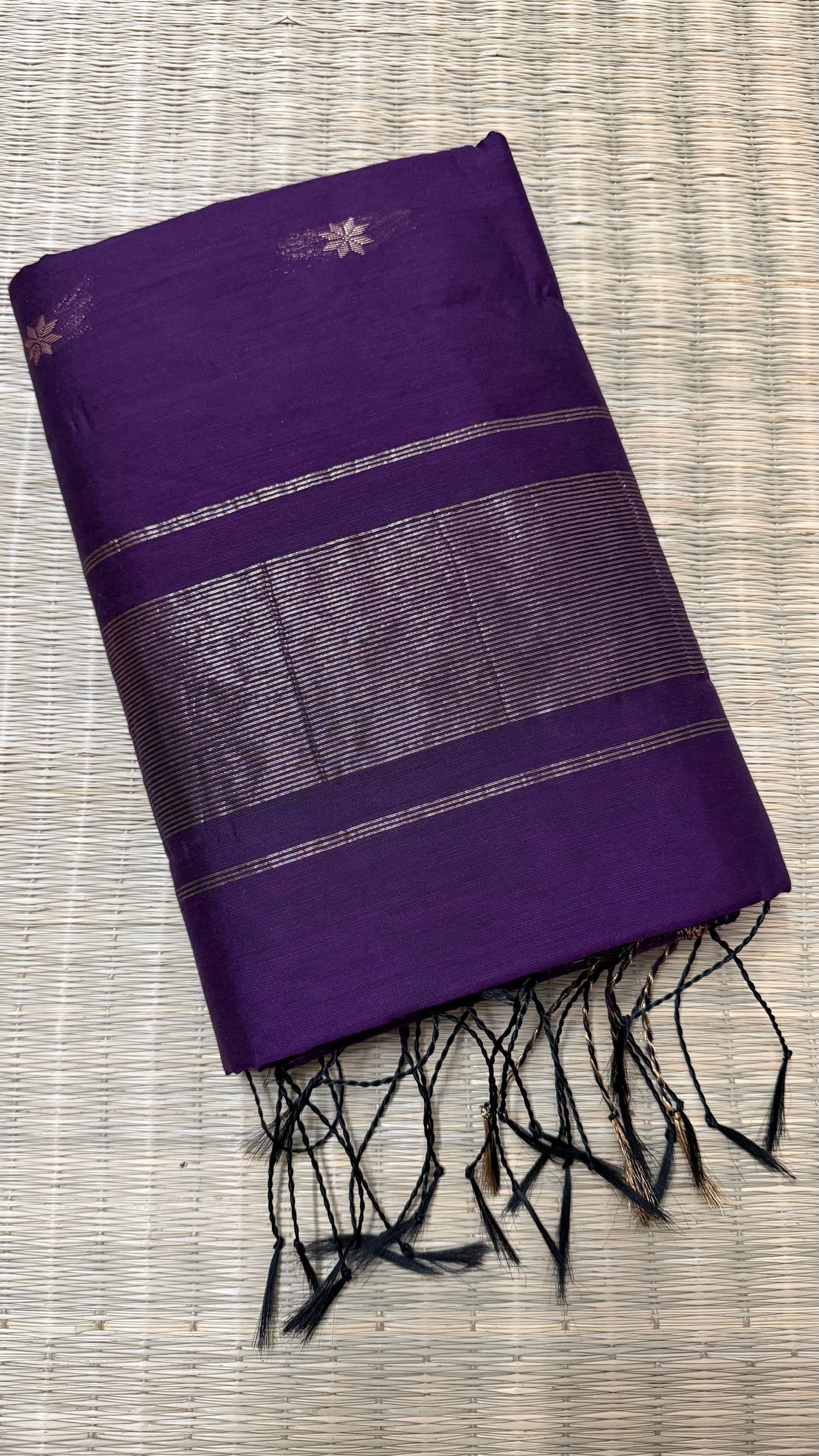 Purple Maheshwari Cotton.