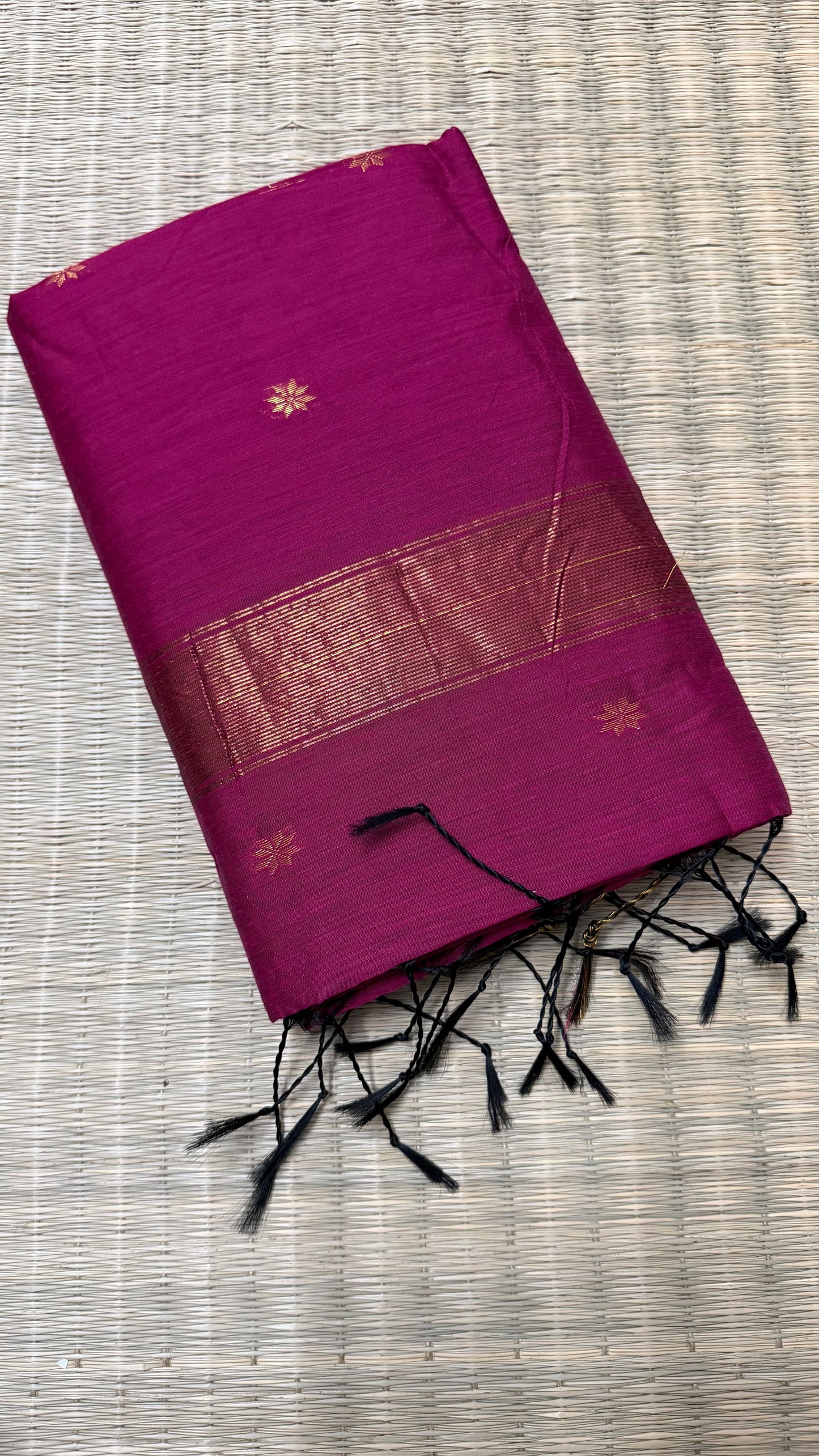 Rani Pink Maheshwari Cotton.