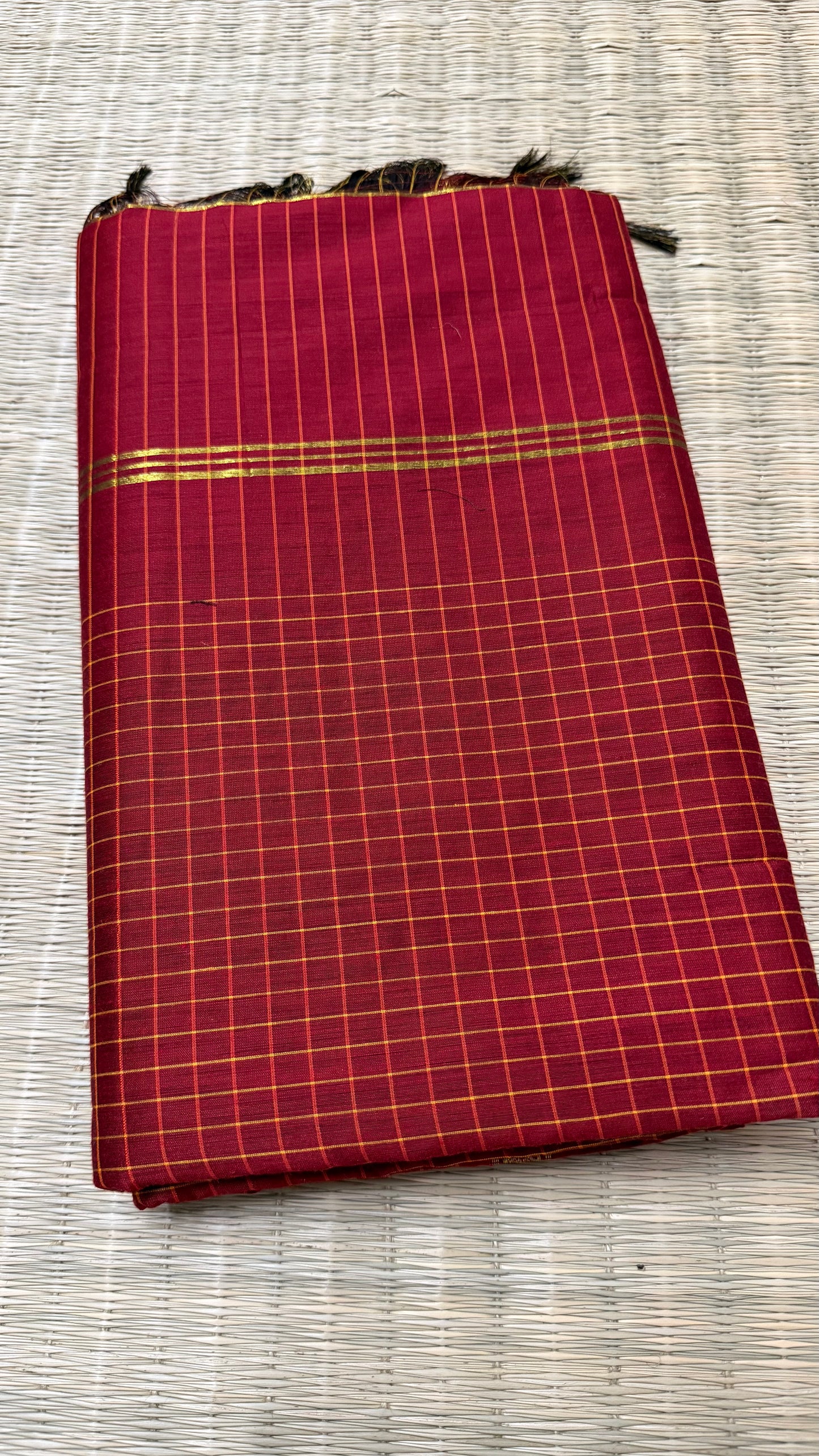 Red Aarani Cotton.