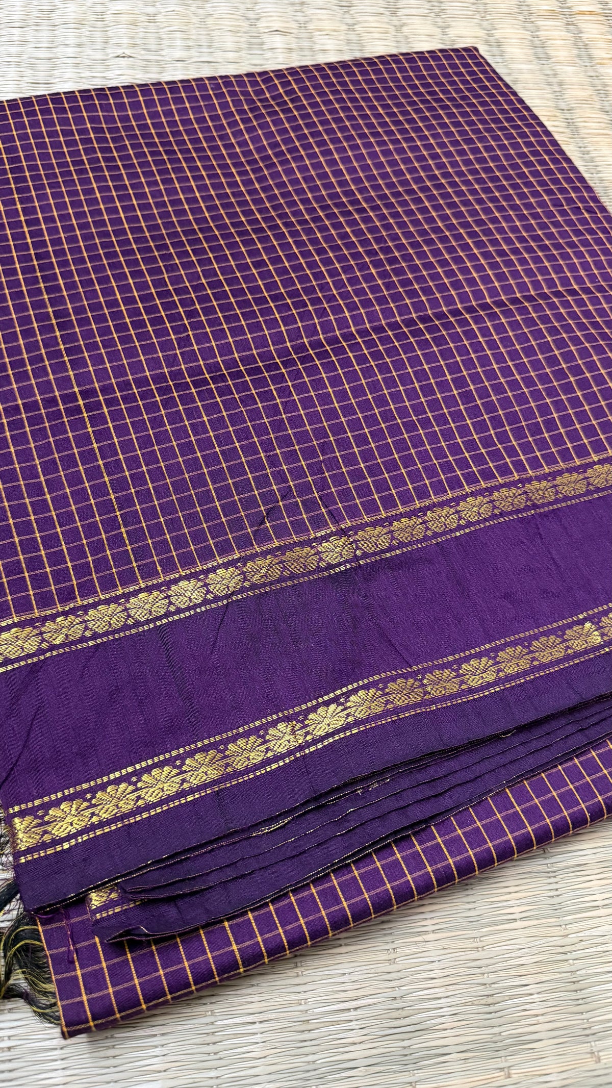 Wine colour Aarani Cotton.