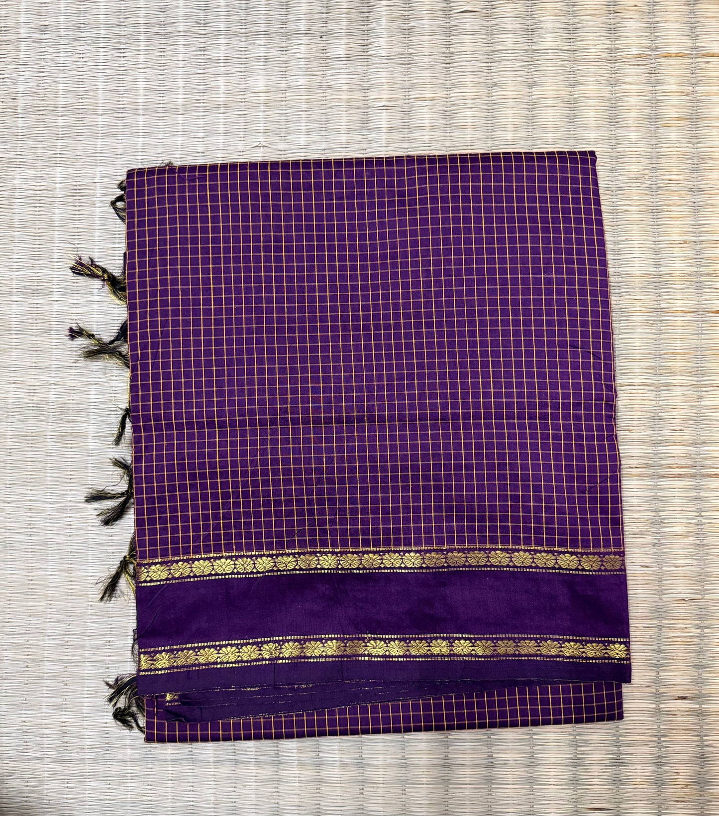 Wine colour Aarani Cotton.