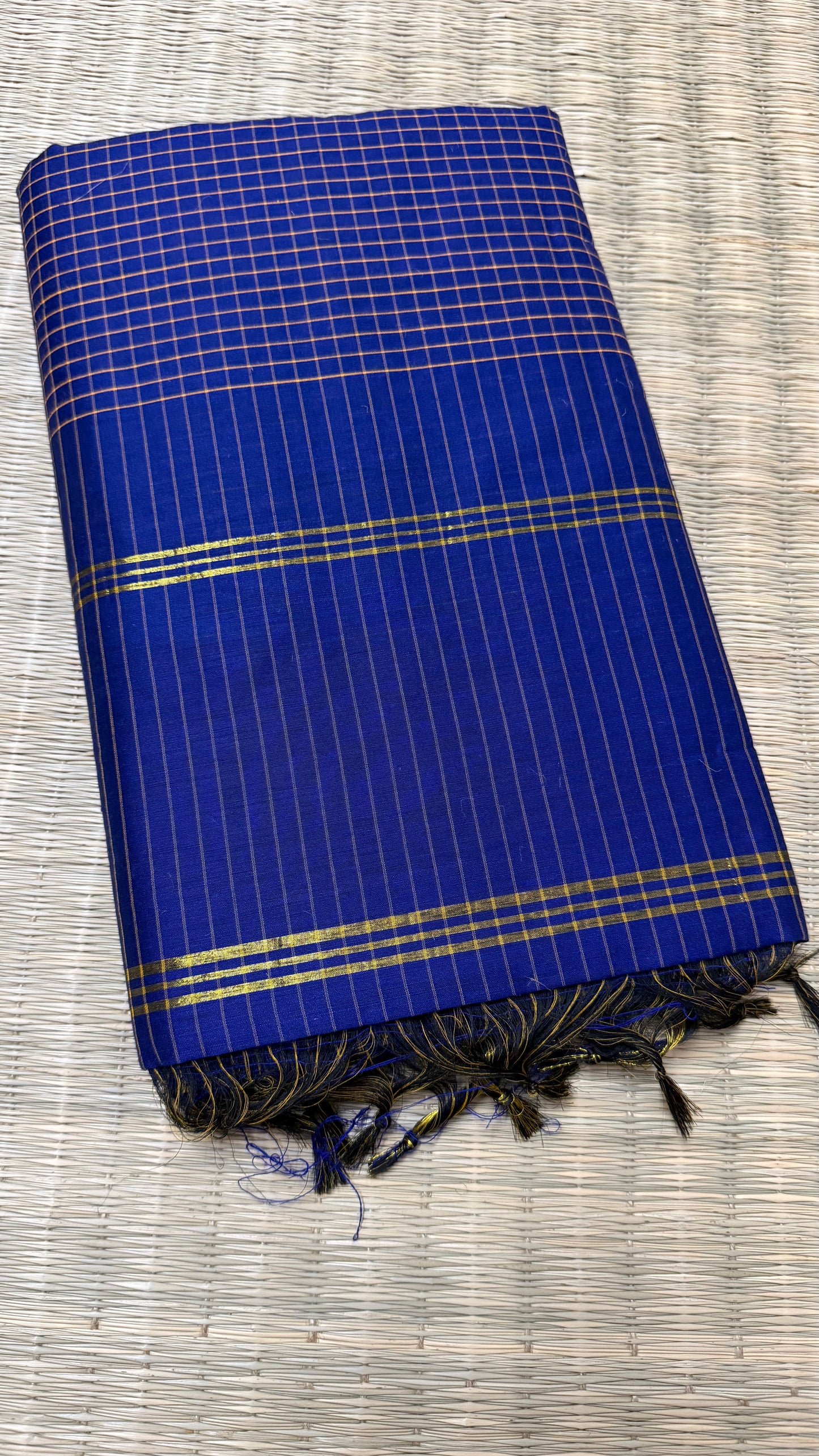 Royal Blue Aarani Cotton.