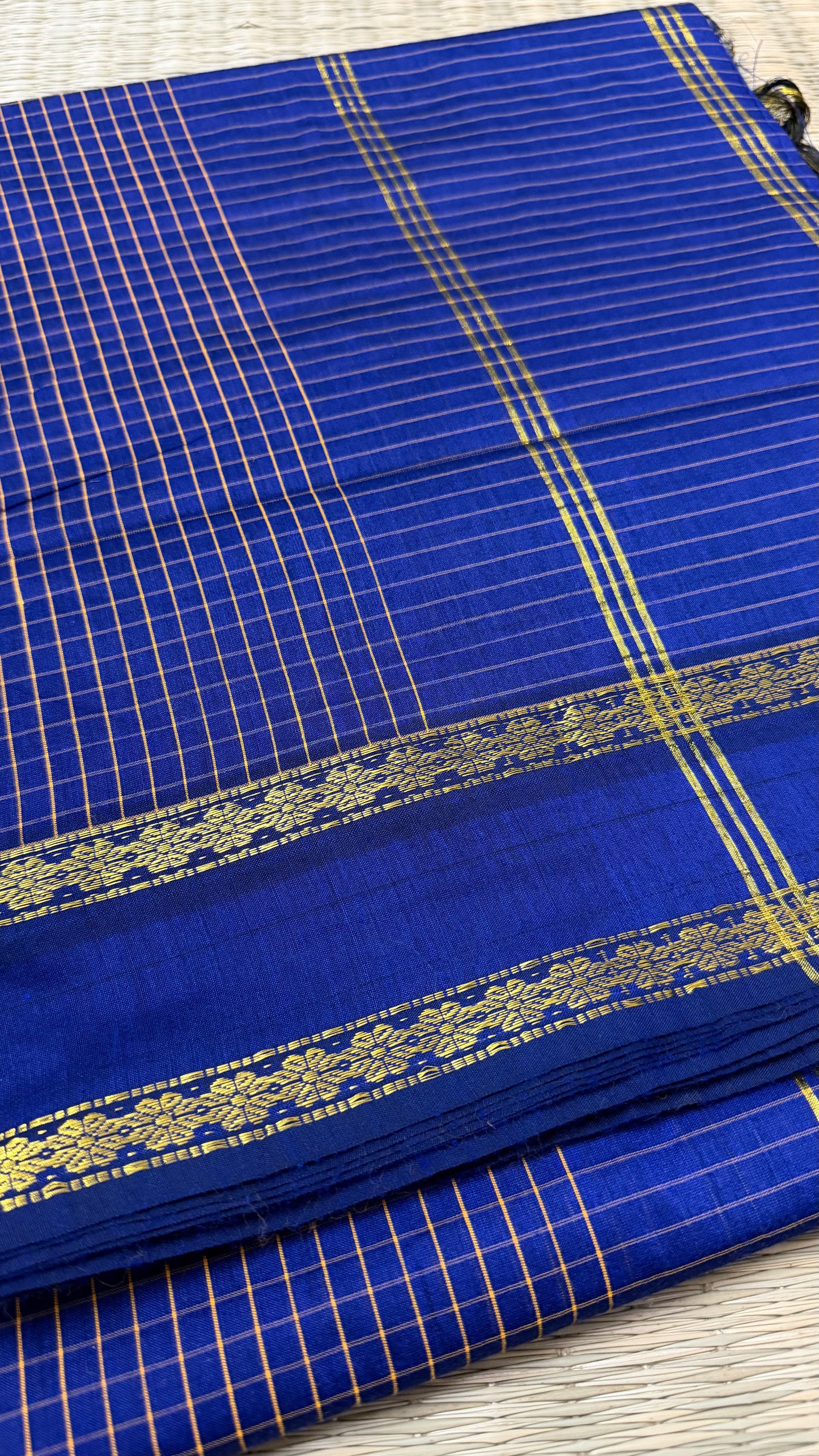 Royal Blue Aarani Cotton.